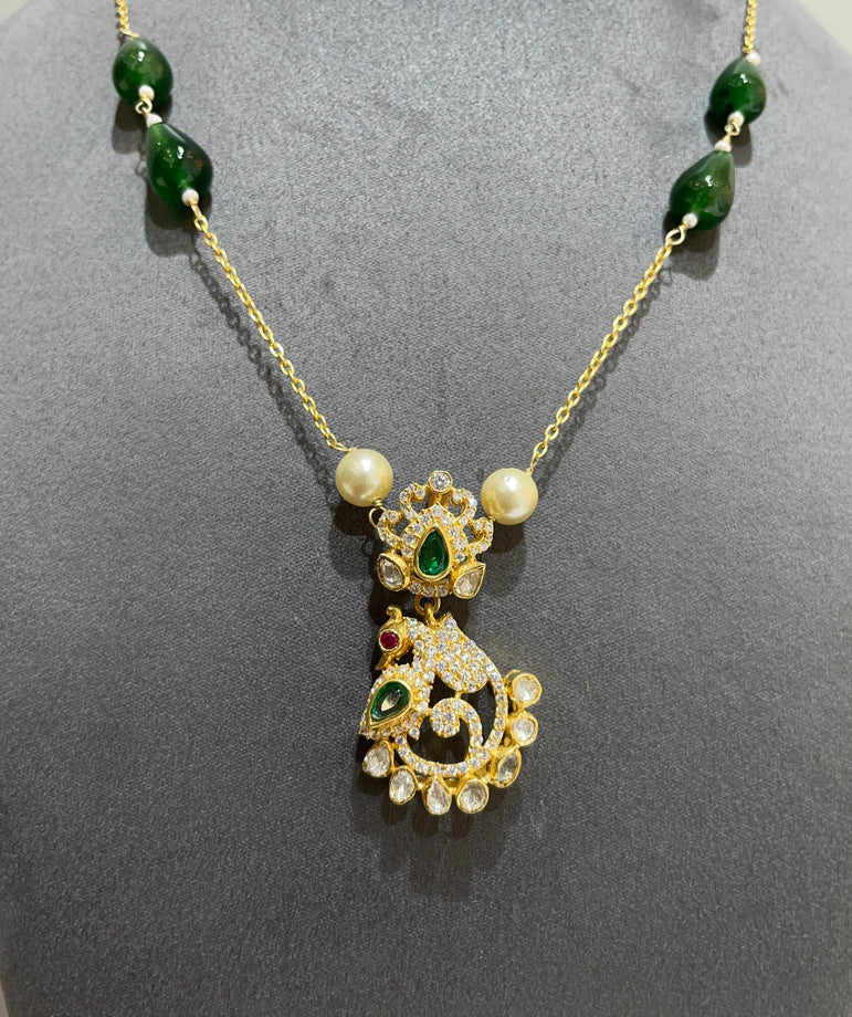 925 Silver Traditional Peacock Pendant