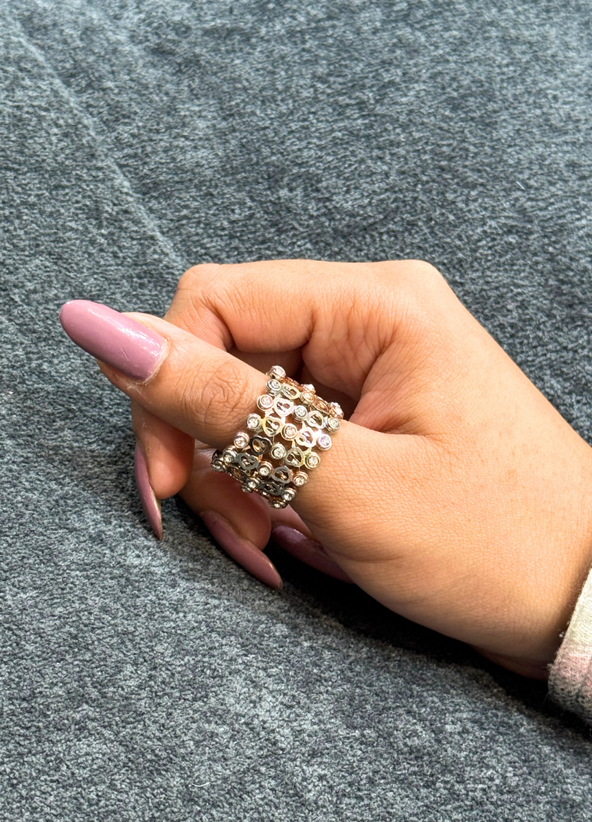 2 IN 1 OPENABLE BANGLE CUM RING