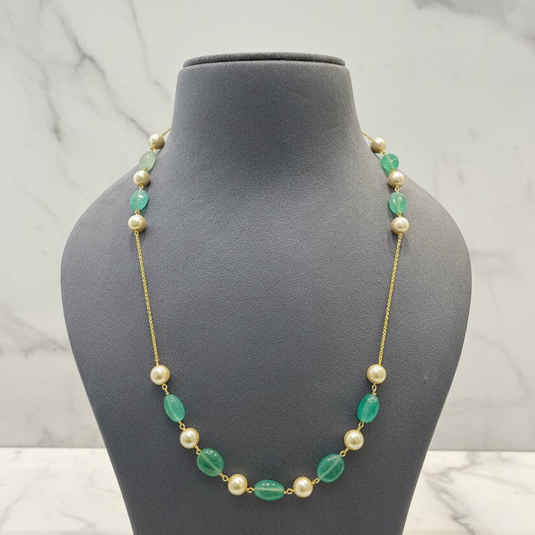 Classic Serenity: 925 Silver & Bead-Accent Mala