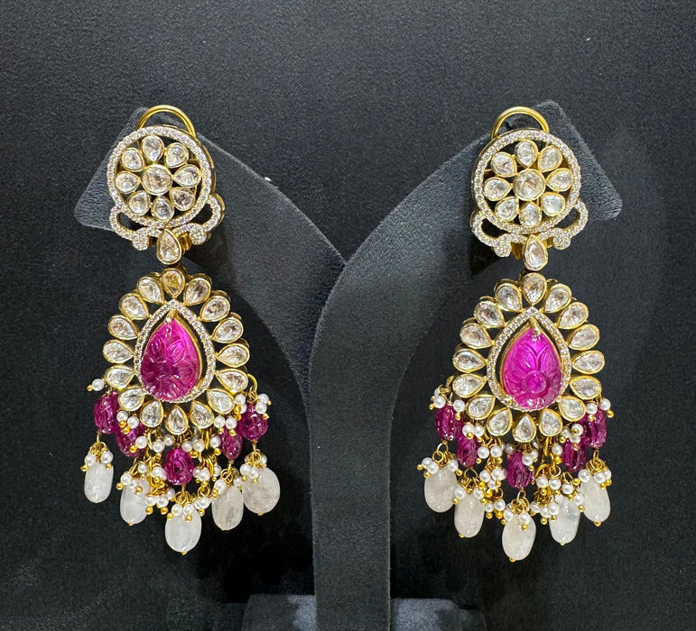 925 Silver Blush Royale Ethnic Earrings