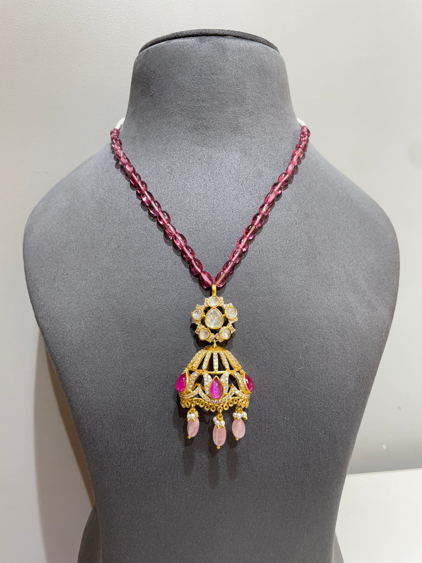 925 Silver Traditional Jhumka Style Pendant