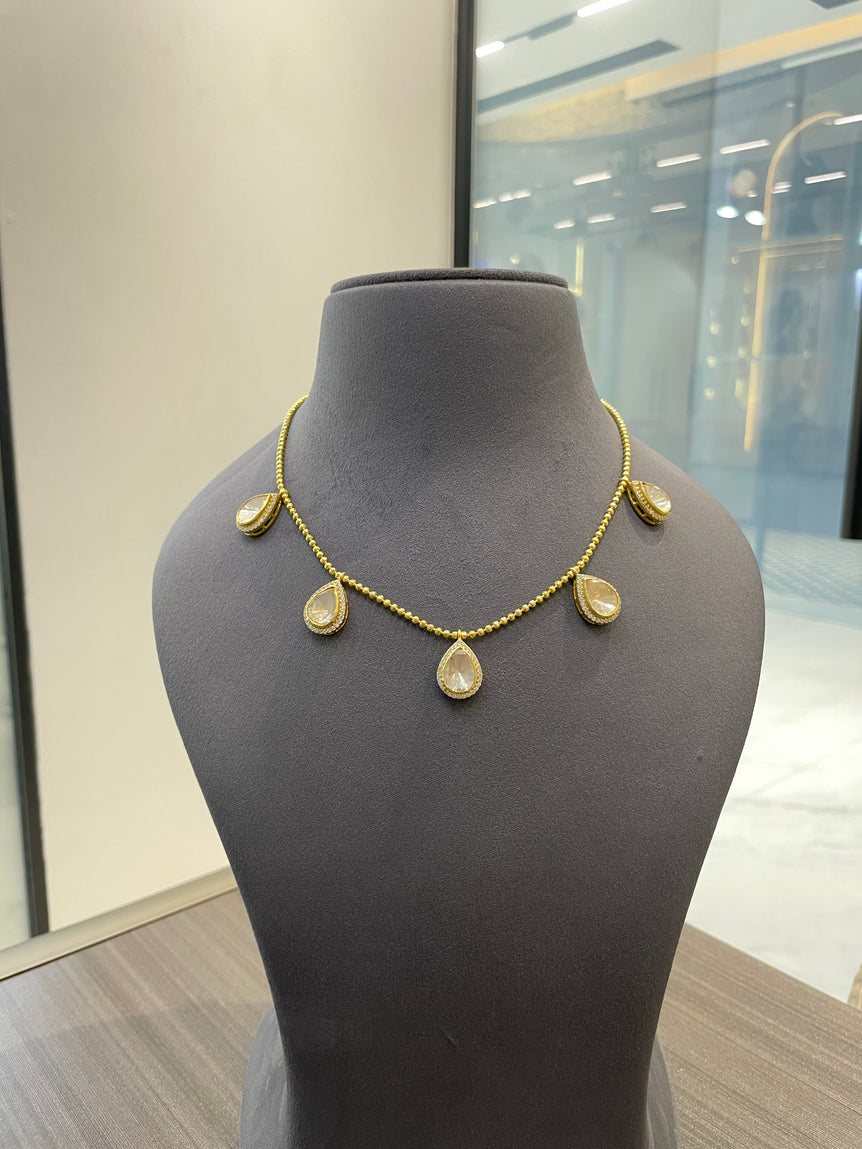 925 Silver Teardrops Necklace Set