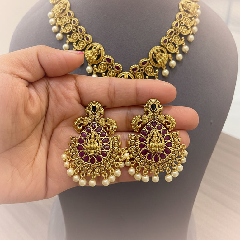 Divine Lakshmi Antique Nakshi Set