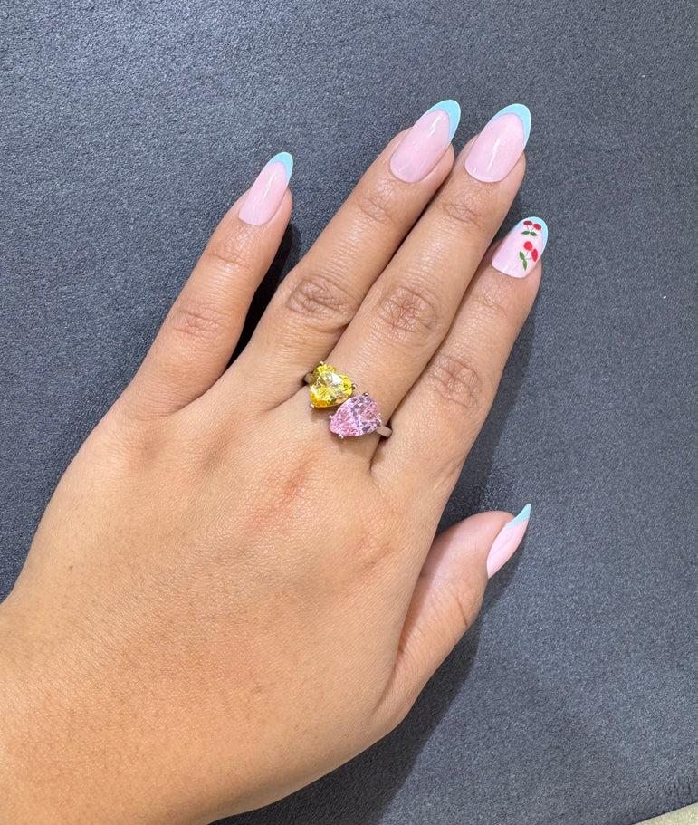 925 Silver Toi Moi Diamond Look Ring