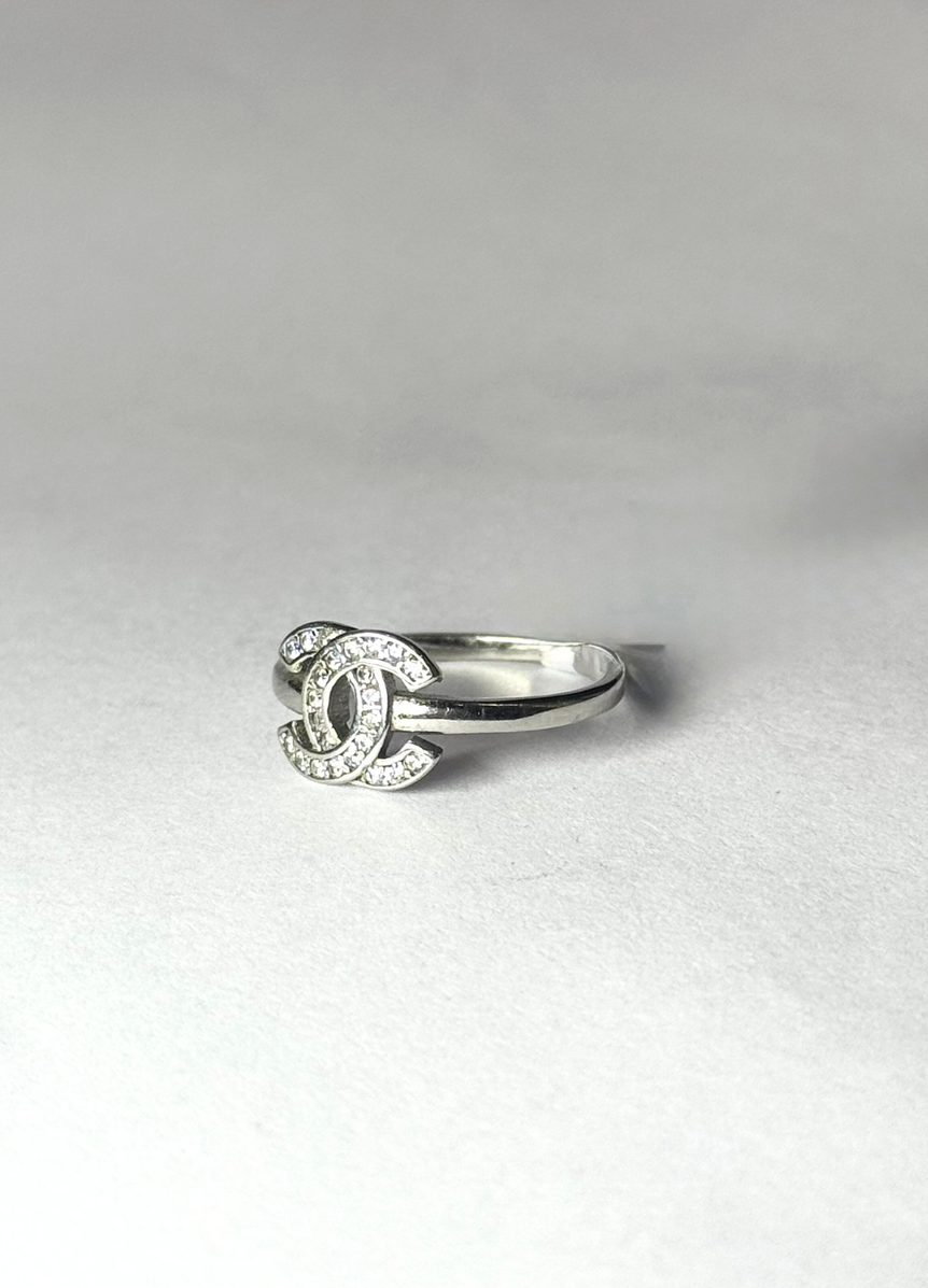 925 Pure Silver Chanel Ring