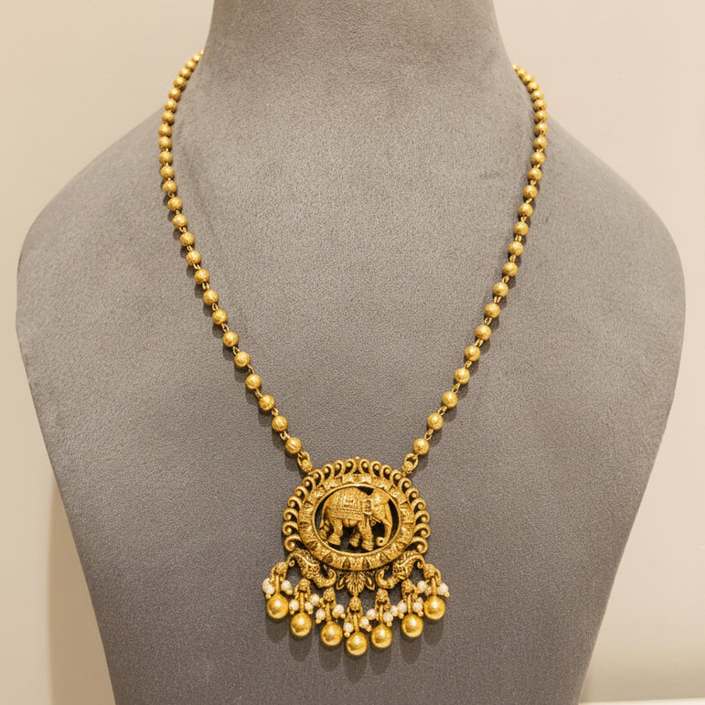 Heritage Gaja Nakshi Pendant Set