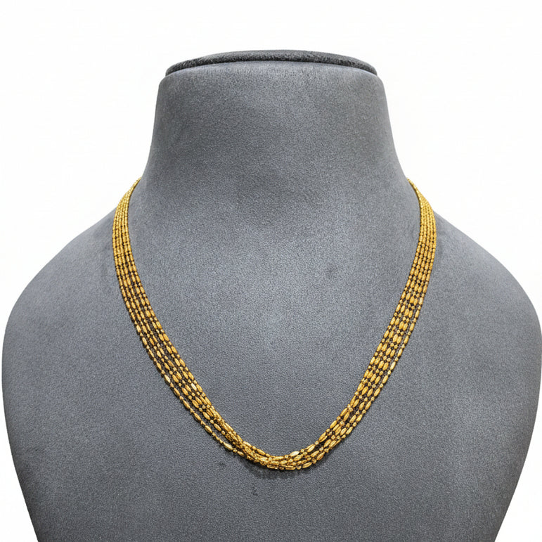 Radiant Layers: 925 Pure Silver Multi-Strand Chain
