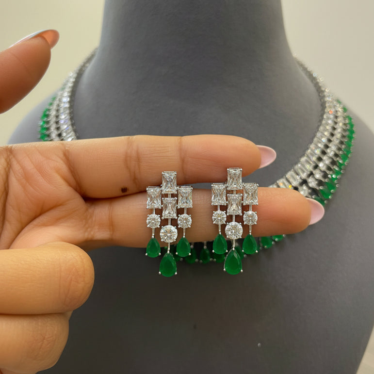 The Emerald Empress Tiered Moissanite Diamond Look Set