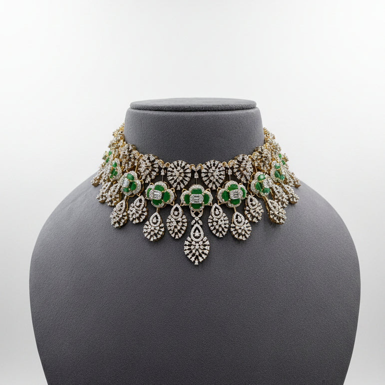 Royal Emerald Blossom Grand Choker
