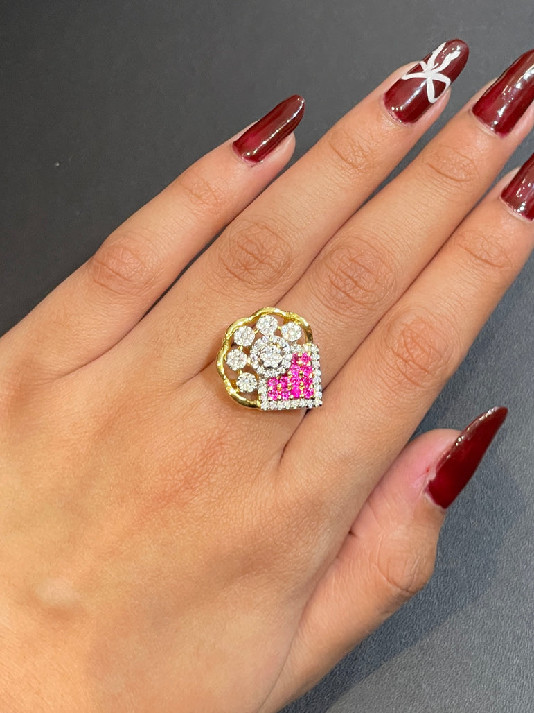 Contrast Petal Fusion Ring