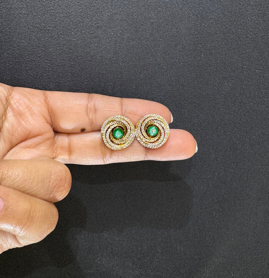 925 Silver Spiral Earrings