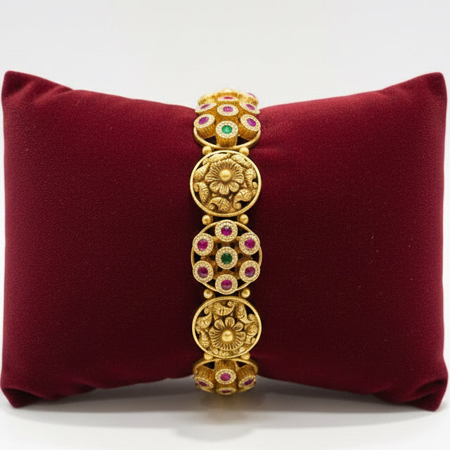 Antique Nakshi Floral Bracelet