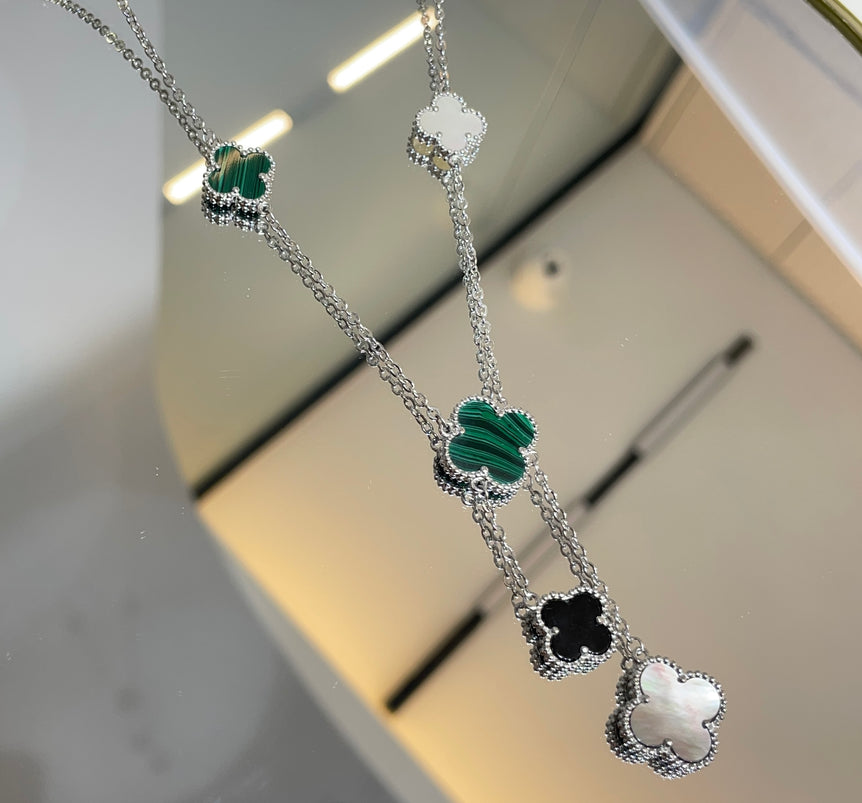 925 Silver Mix Colour Van cleef Inspired Pendant