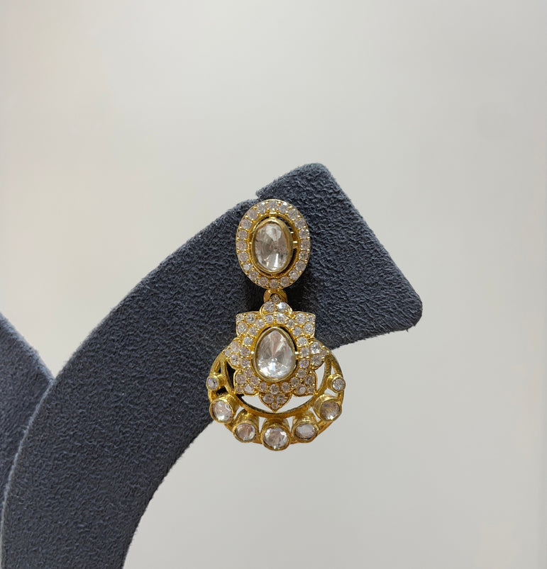 925 Silver Mini Chandbali Earrings