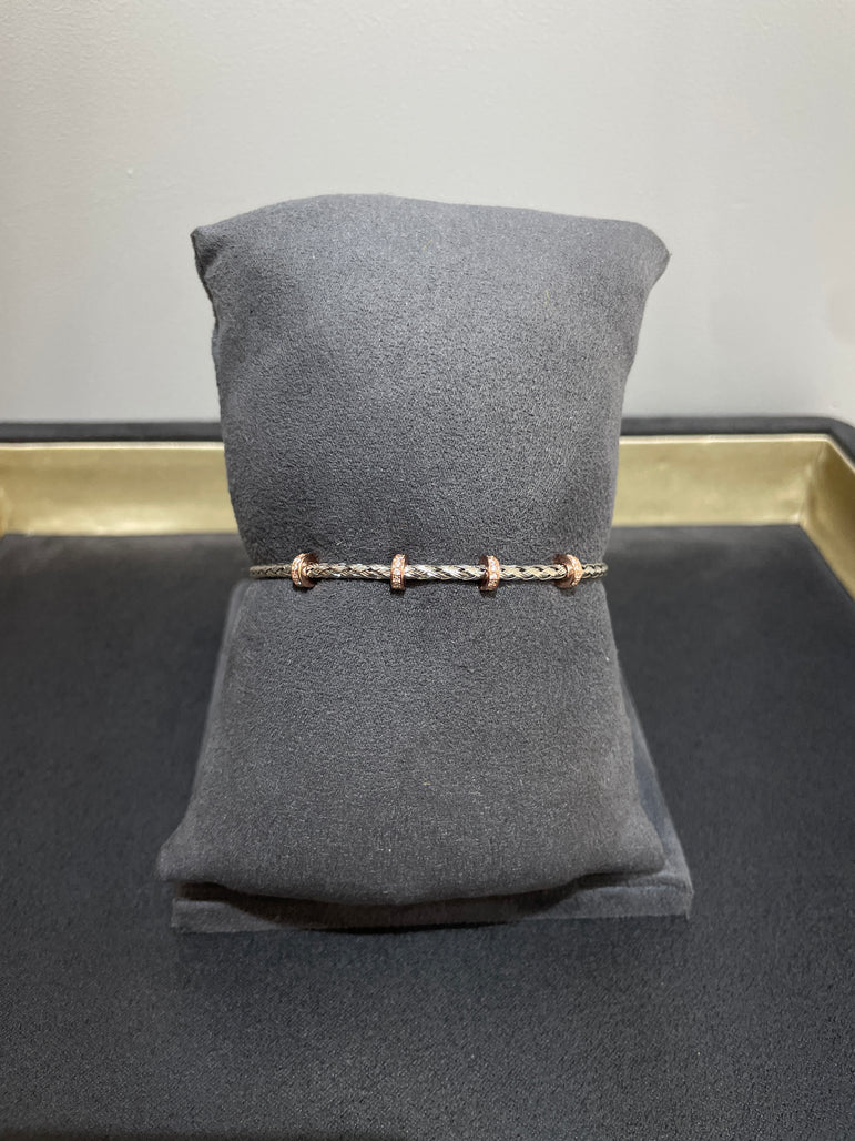 925 Silver Solid Wired Bracelet