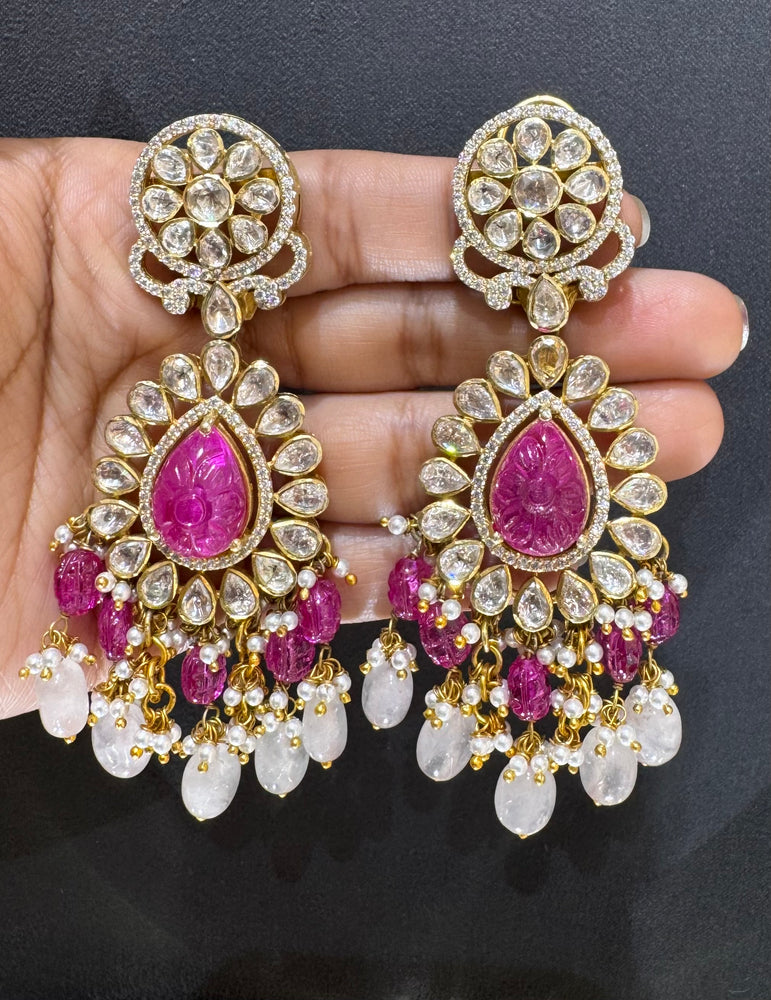 925 Silver Blush Royale Ethnic Earrings