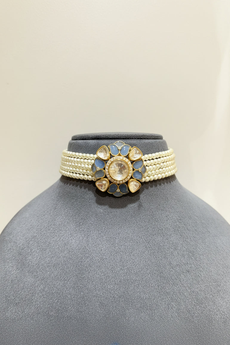 Pastel Bloom Polki Choker