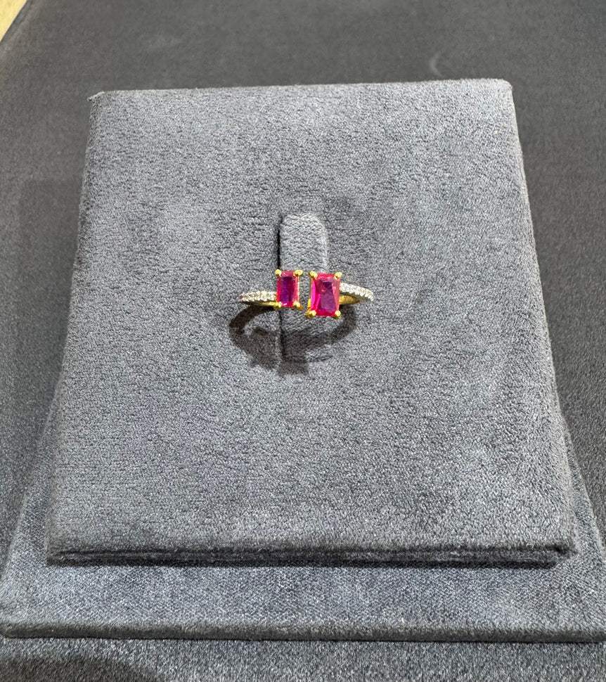 925 Silver Ruby Daily Wear Ring