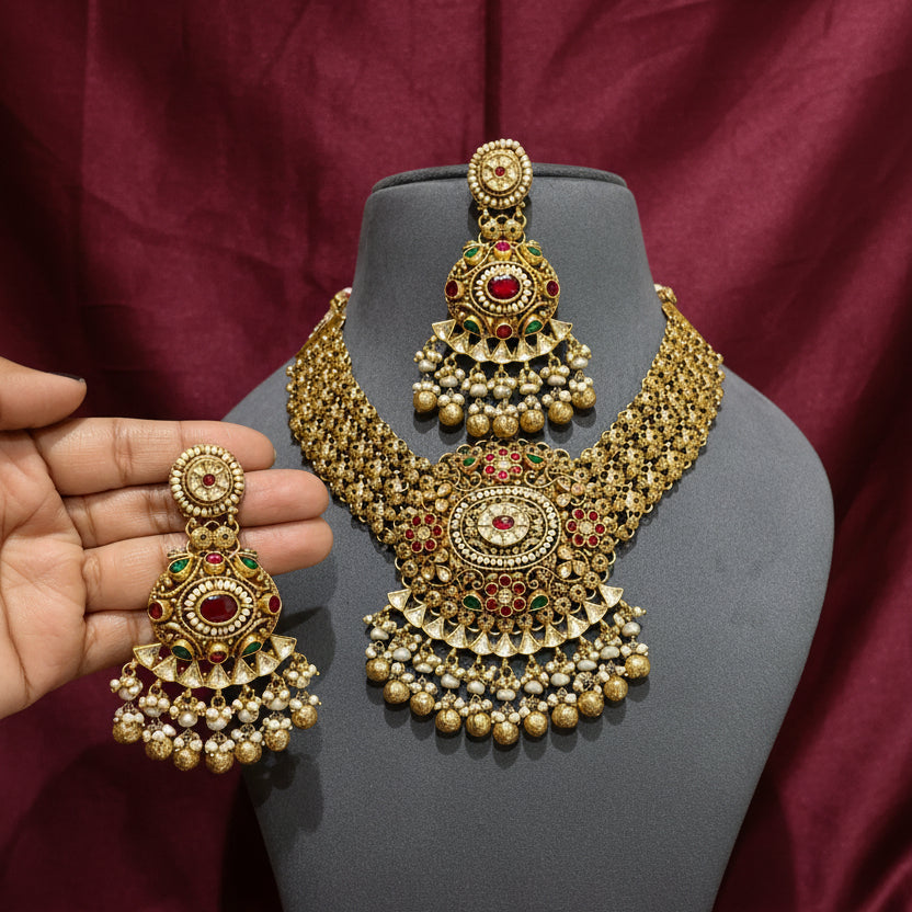 Royal Heritage Nakshi Gold Look Bridal Set