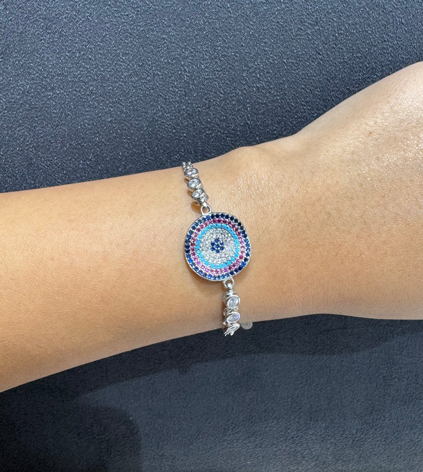 925 Silver Evil eye Bracelet