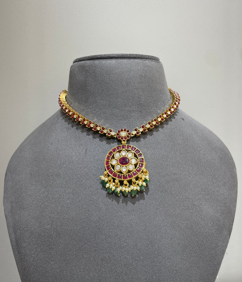 925 Silver Yugma Reversible Necklace set