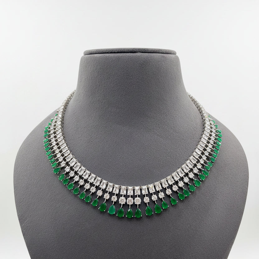 The Emerald Empress Tiered Moissanite Diamond Look Set