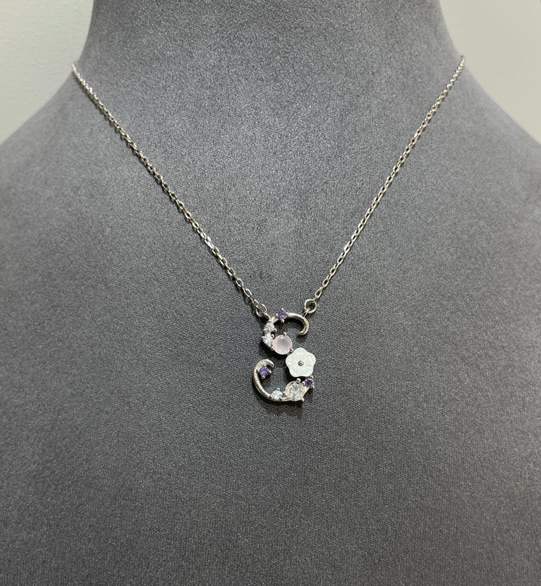 925 Silver S Initial Pendant