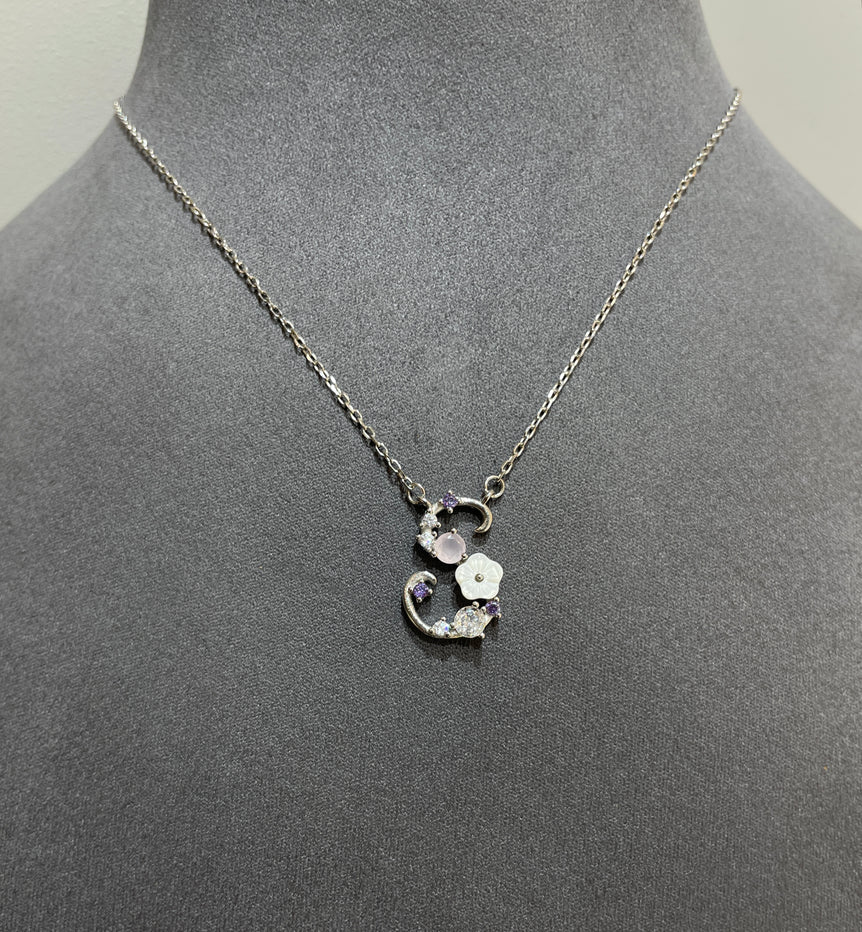 925 Silver S Initial Pendant