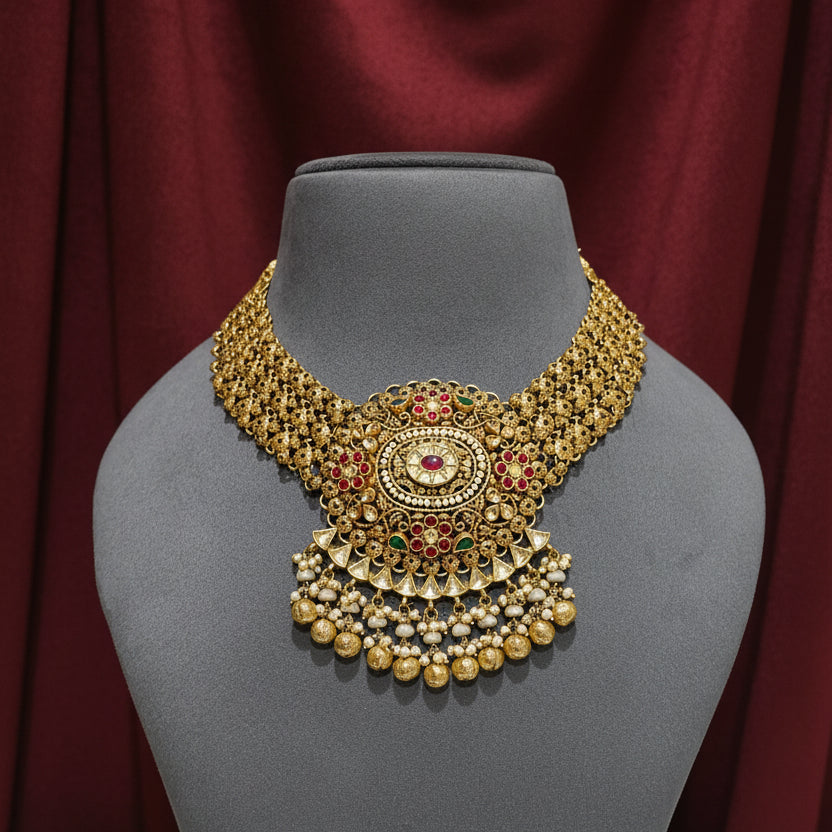 Royal Heritage Nakshi Gold Look Bridal Set
