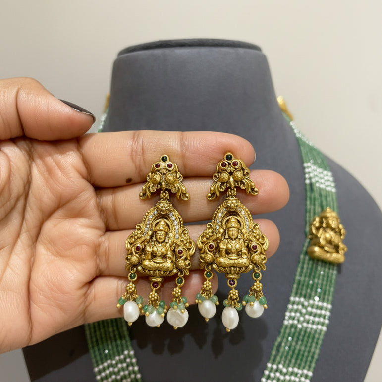 Divine Lakshmi Nakshi Long Gold Look Set