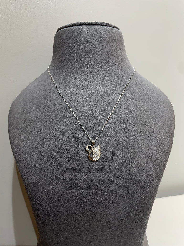 925 Silver Swan Pendant