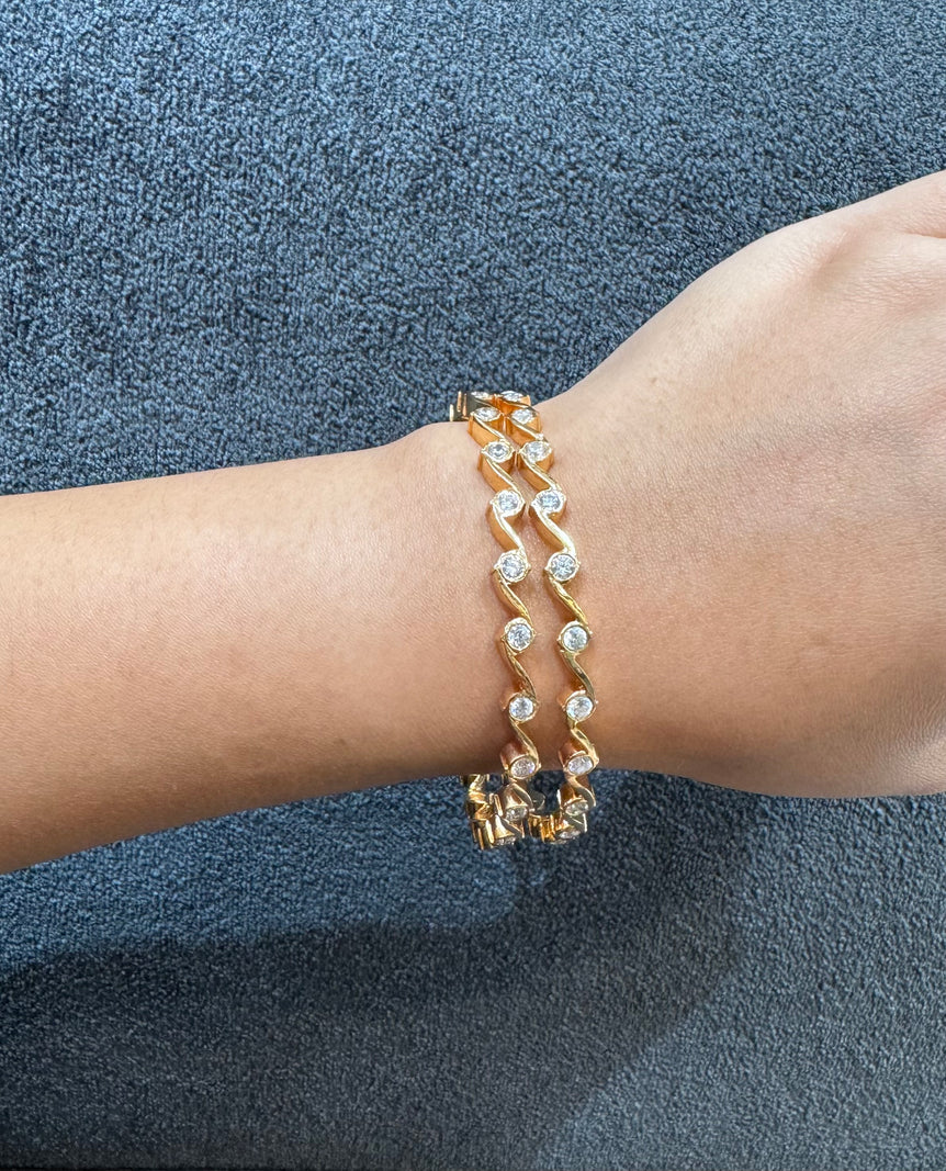 925 Silver Sleek Vine Everyday Wear Bangle