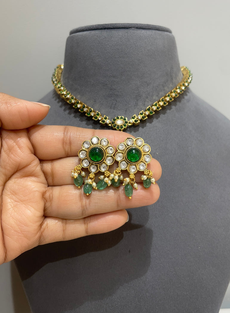 925 Silver Yugma Reversible Necklace set