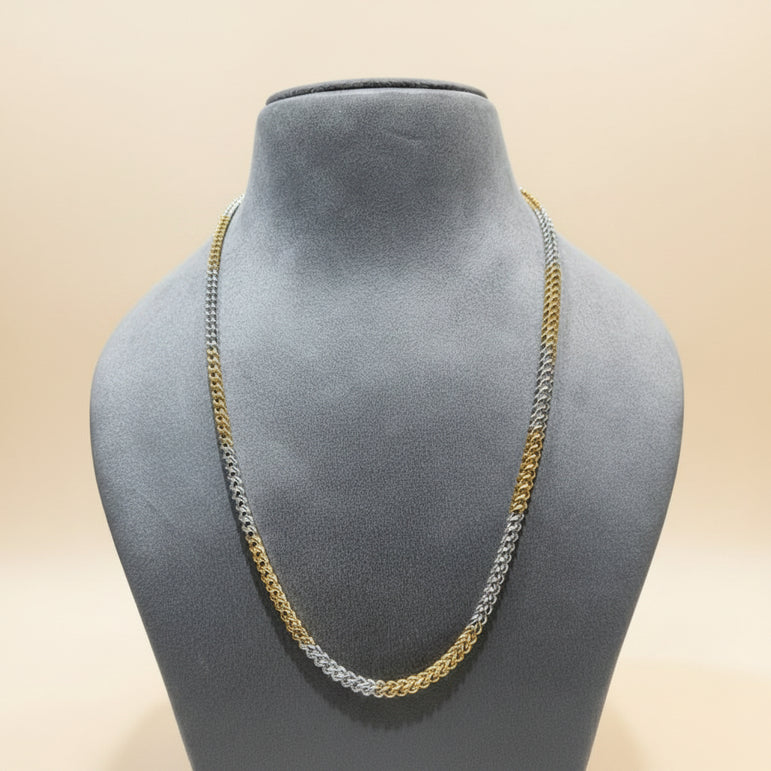 Silver Dual-Tone Men's Chain