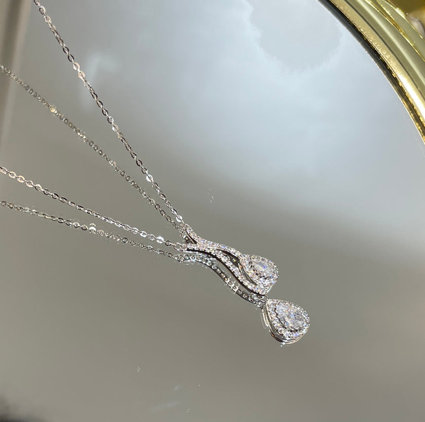 925 Silver Teardrops Pendant