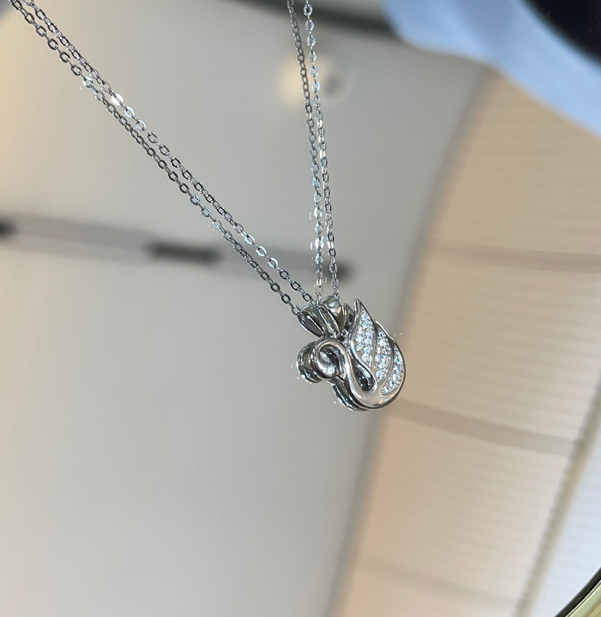 925 Silver Swan Pendant