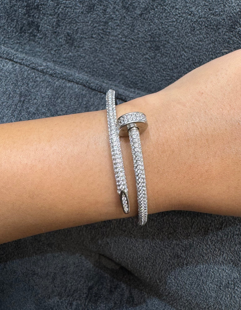 CARTIER NAIL BRACELET PURE SILVER
