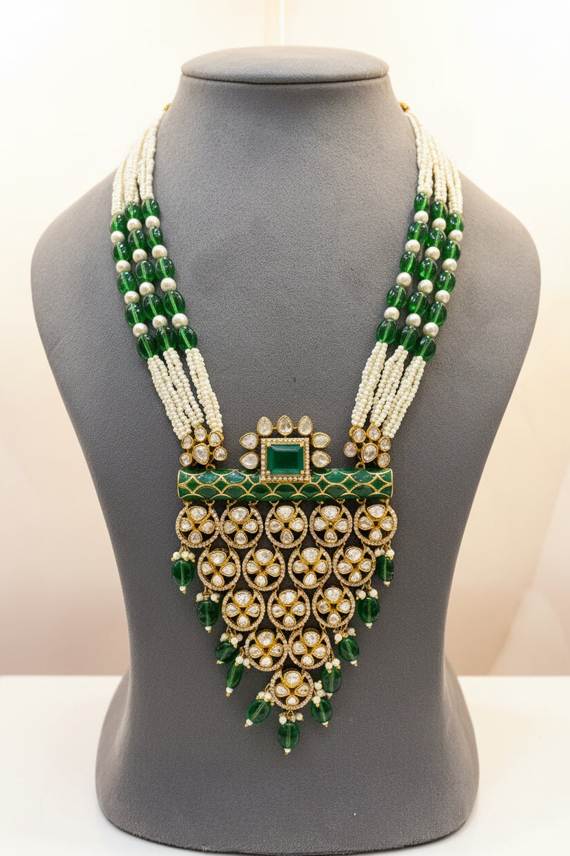 Bloomfall Polki Necklace Set