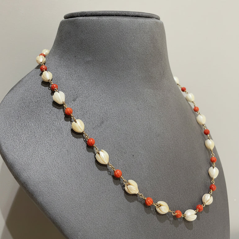 Earthy Charm: 925 Silver & Contrasting Bead Mala