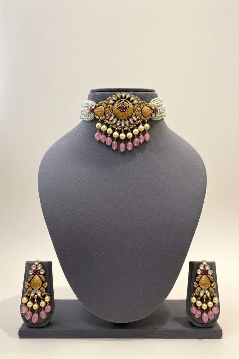 Heritage Nakshi Blossom Choker