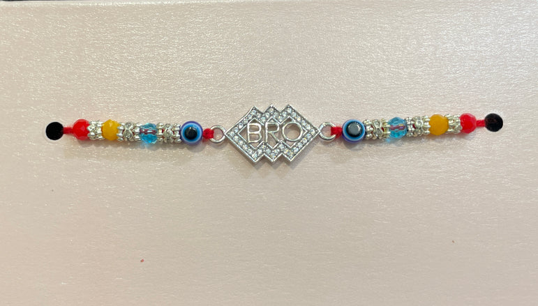 Geometric Shield "BRO" Rakhi
