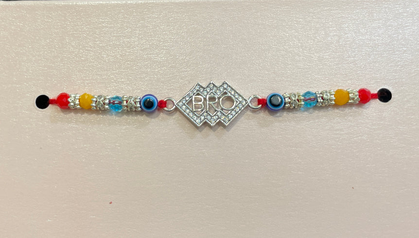 Geometric Shield "BRO" Rakhi