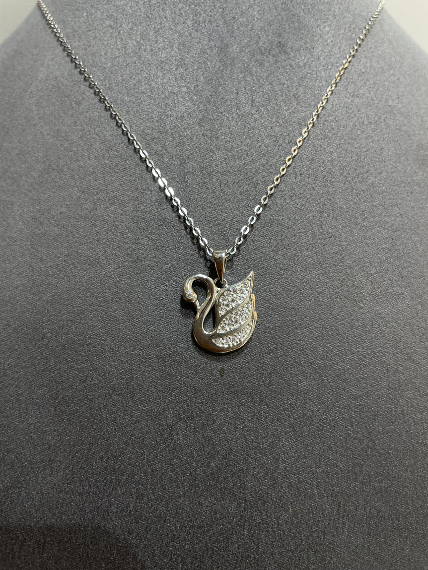 925 Silver Swan Pendant