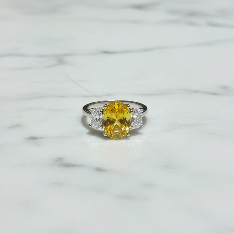 Golden Dawn Solitaire Diamond Ring