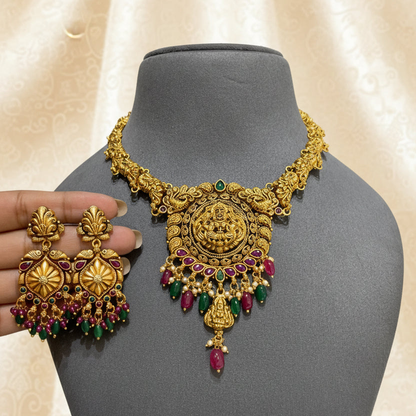 Sacred Circular Goddess Laxmi Temple Set