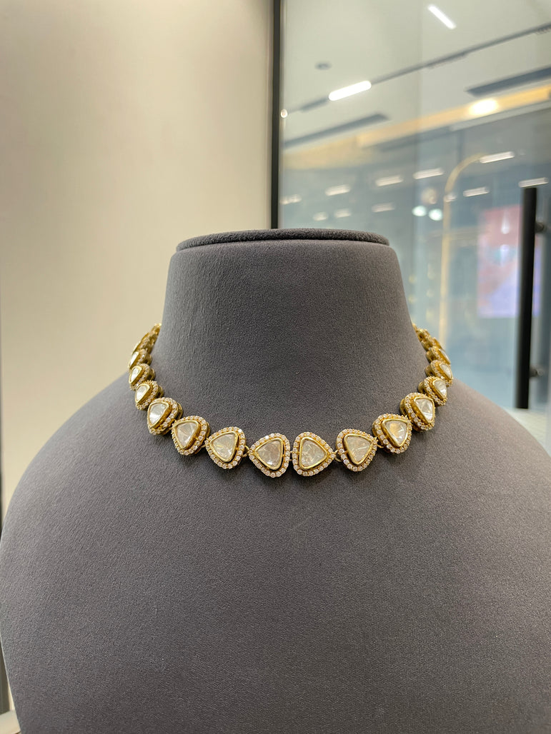 BEAUTIFUL MOISSANITE POLKI STRING