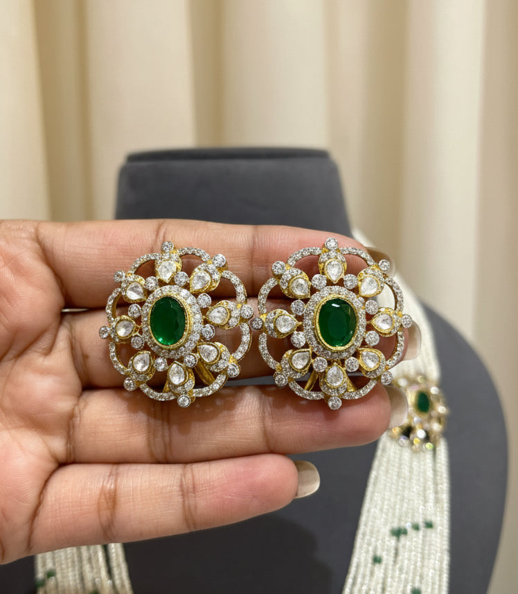 Multi-Strand Micro-Pearl Satlada Long Set