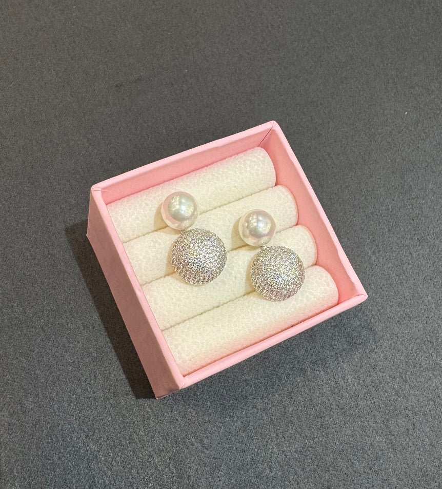 925 Silver Minimal Pearl Earing