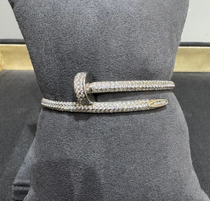 CARTIER NAIL BRACELET PURE SILVER
