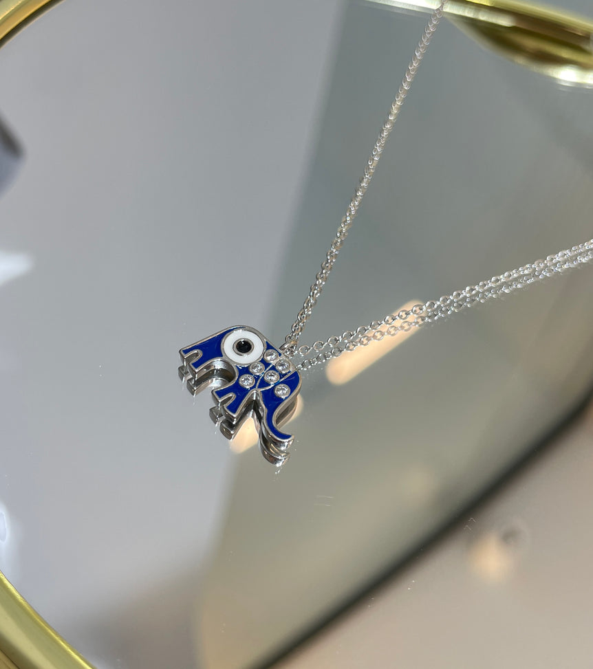 925 Silver Elephant Nazaria Pendant